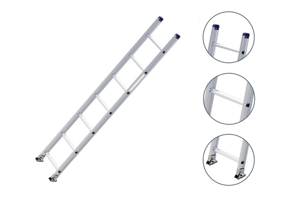 Thang nh&ocirc;m thẳng thiết kế nguy&ecirc;n khối tối giản, kh&ocirc;ng gấp kh&uacute;c, nhẹ v&agrave; dễ di chuyển