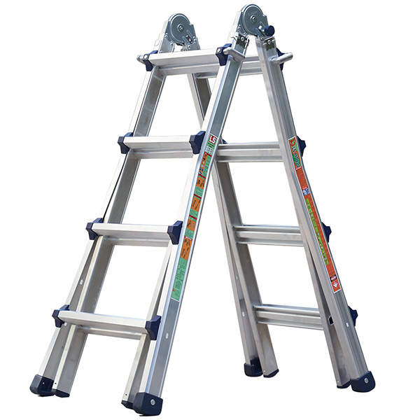 Thang nhôm chữ A giá rẻ đứng độc lập, chắc chắn, dễ gấp gọn, phù hợp cho gia đình