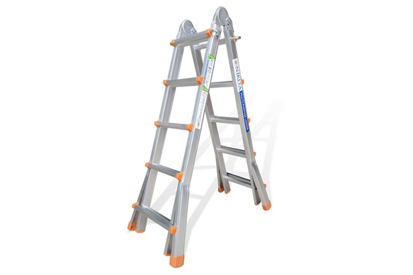 Thang nh&ocirc;m r&uacute;t đ&ocirc;i đứng độc lập ho&agrave;n to&agrave;n, linh hoạt ứng dụng trong nhiều kh&ocirc;ng gian