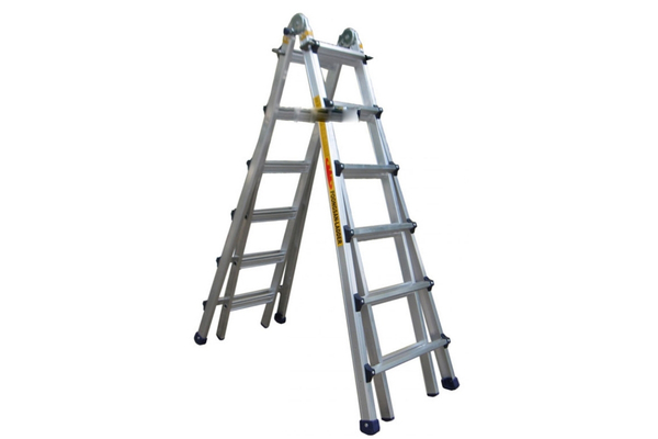Thang nh&ocirc;m chữ A c&oacute; thiết kế gọn nhẹ, đứng độc lập kh&ocirc;ng cần tựa tường