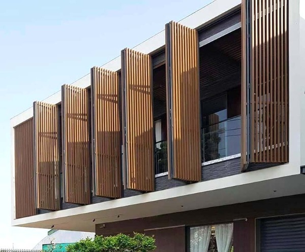 Lam chắn nắng h&igrave;nh thoi l&agrave;m giảm nhiệt hiệu quả