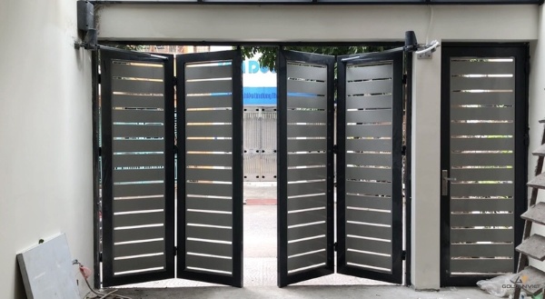 Đồng Tâm JSC thi công hệ thống cửa mở trượt gấp khúc tự động chất lượng cao