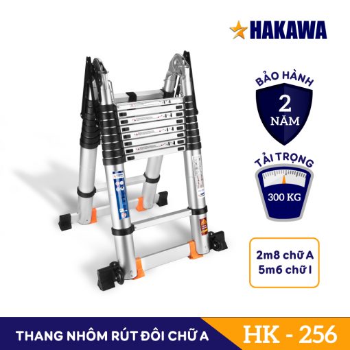 Thang Nhôm Rút Đôi Chữ A HAKAWA HK-256