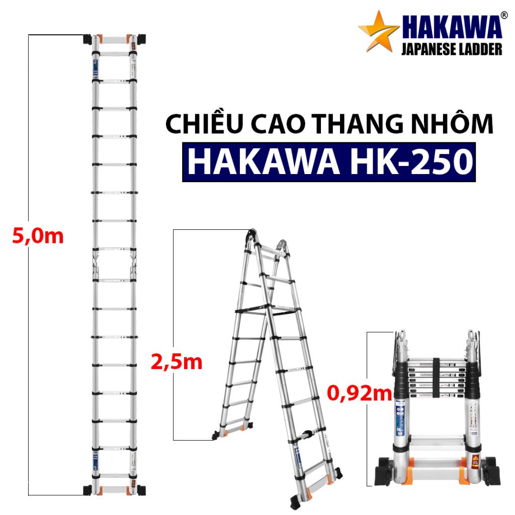 thang nhôm hakawa hk 250