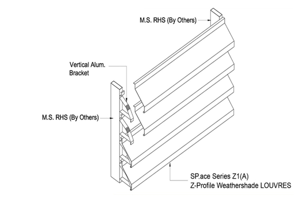 Bản vẽ kỹ thuật lam nhôm chữ Z 132S