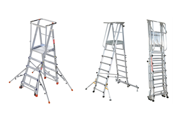 Thang nh&ocirc;m H&agrave;n Quốc l&agrave;m từ hợp kim cao cấp, trọng lượng nhẹ, chịu tải đến 120kg
