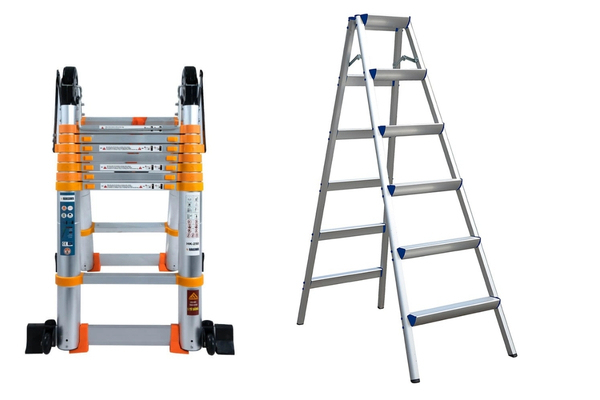 Tổng hợp các kinh nghiệm mua thang nhôm, so sánh các loại thang rút, thang gấp, thang ghế
