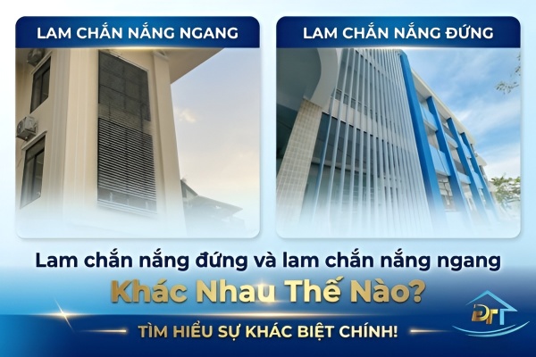 Ph&acirc;n biệt lam chắn nắng đứng v&agrave; lam chắn nắng ngang