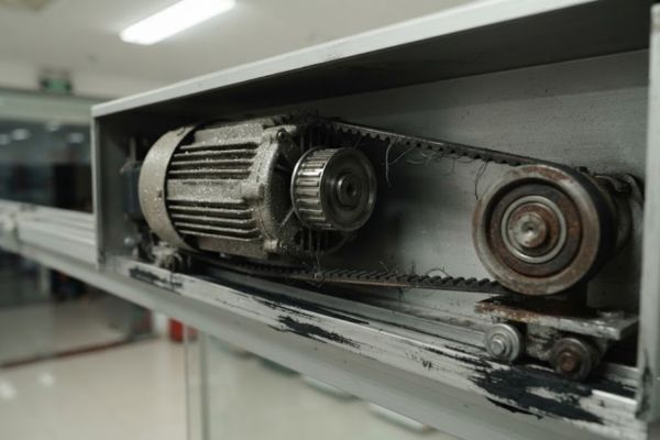Động cơ hoặc bộ truyền bị hao m&ograve;n sau một thời gian sử dụng cửa trượt