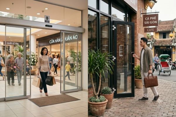 Cửa thường c&oacute; thiết kế đơn giản, dễ sử dụng v&agrave; ph&ugrave; hợp nhiều kh&ocirc;ng gian